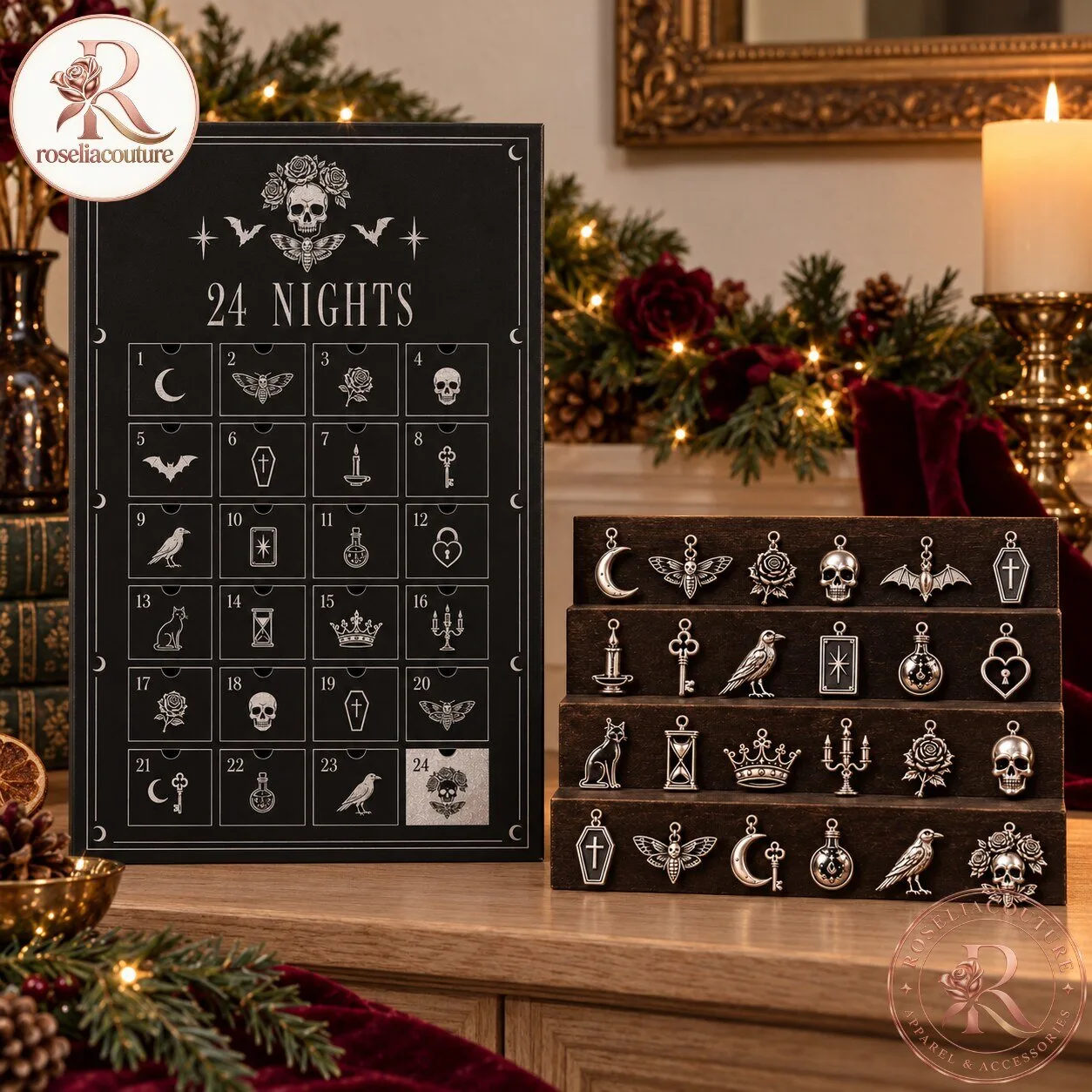 Goth Advent Calendar 2026 24 Nights Christmas Countdown
