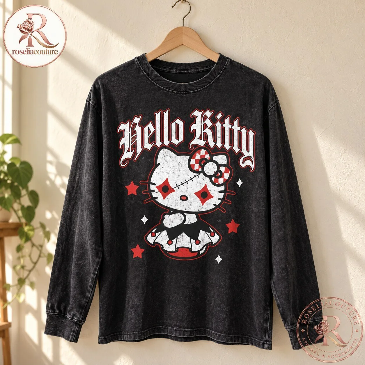 Hello Kitty Gothic Circus Long Sleeve Shirt Limited Edition