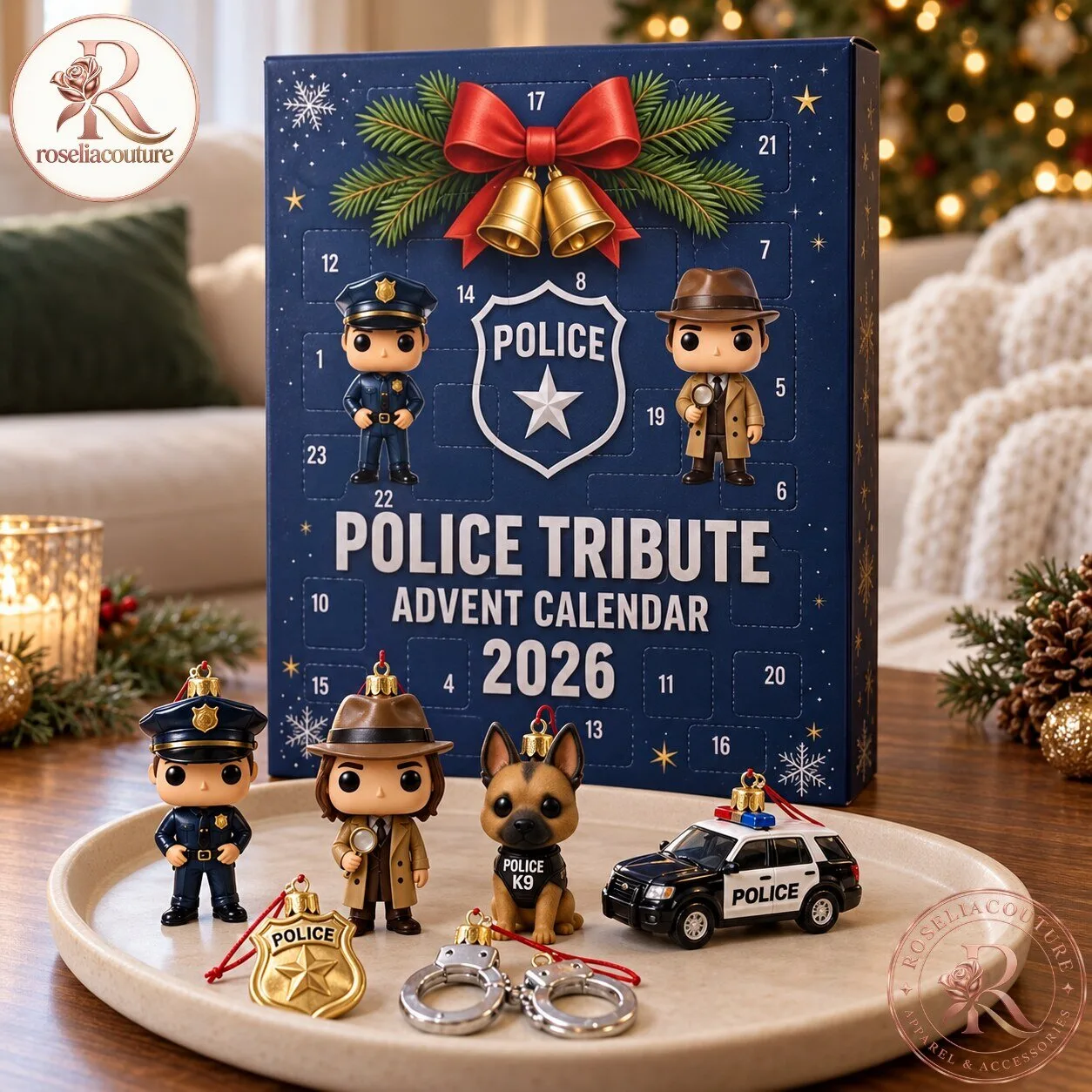 Police Tribute Advent Calendar 2026 with 24 Collectible Police Officer Ornaments 7 Police Tribute Advent Calendar 2026 with 24 Collectible Police Officer Ornaments