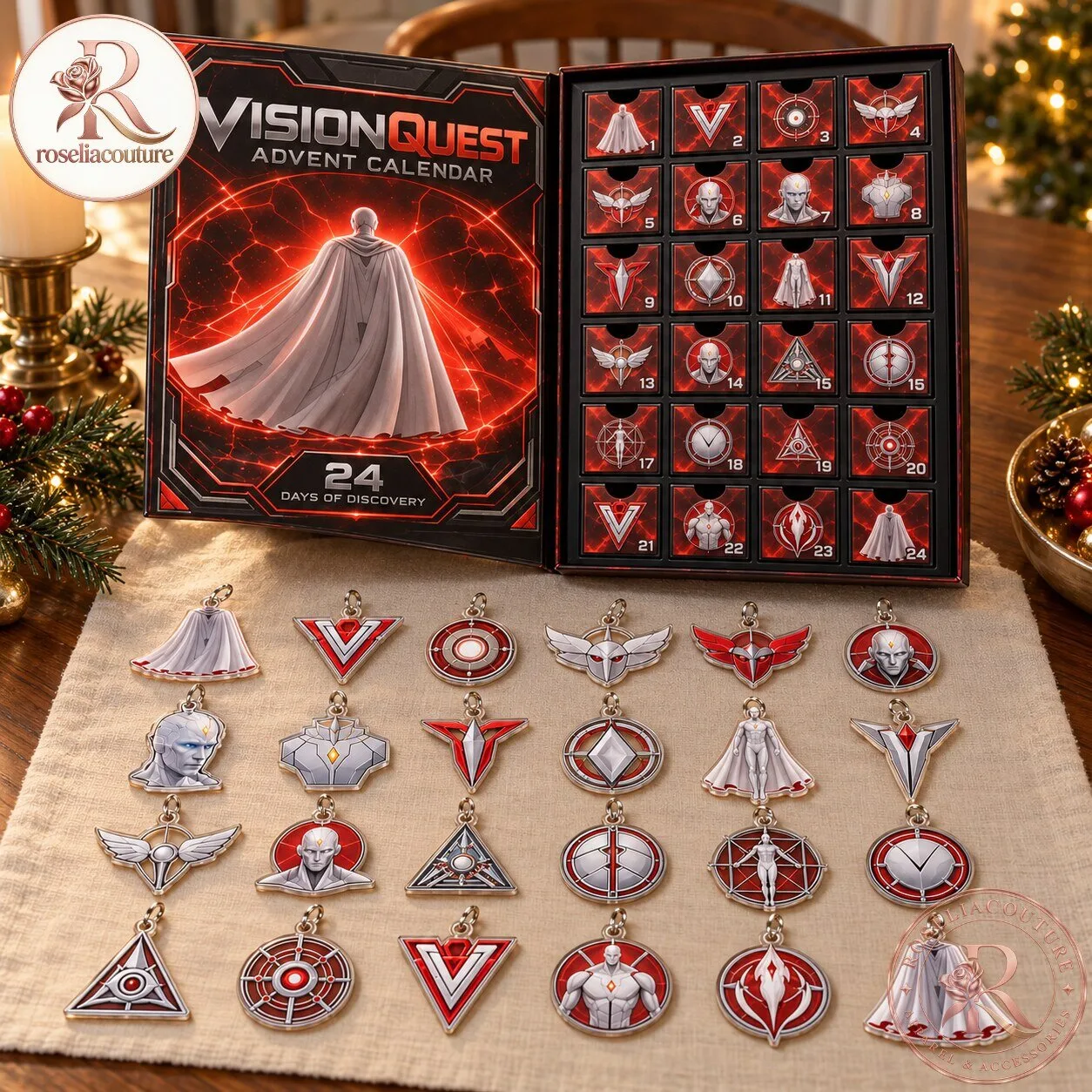 VisionQuest Christmas Countdown Calendar with 24 Surprises