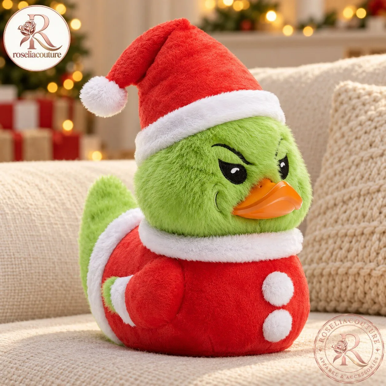 The Grinch Christmas Duck Plushie
