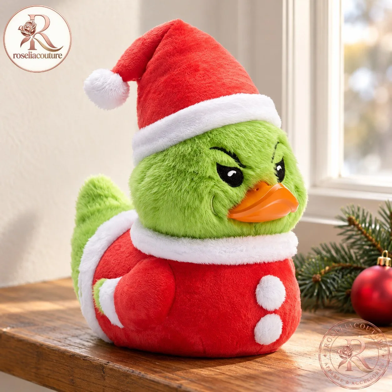The Grinch Christmas Duck Plushie 6 The Grinch Christmas Duck Plushie