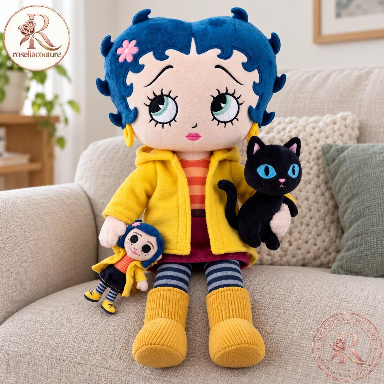 Betty Boop Coraline Inspired Plush Doll 5 Betty Boop Coraline Inspired Plush Doll