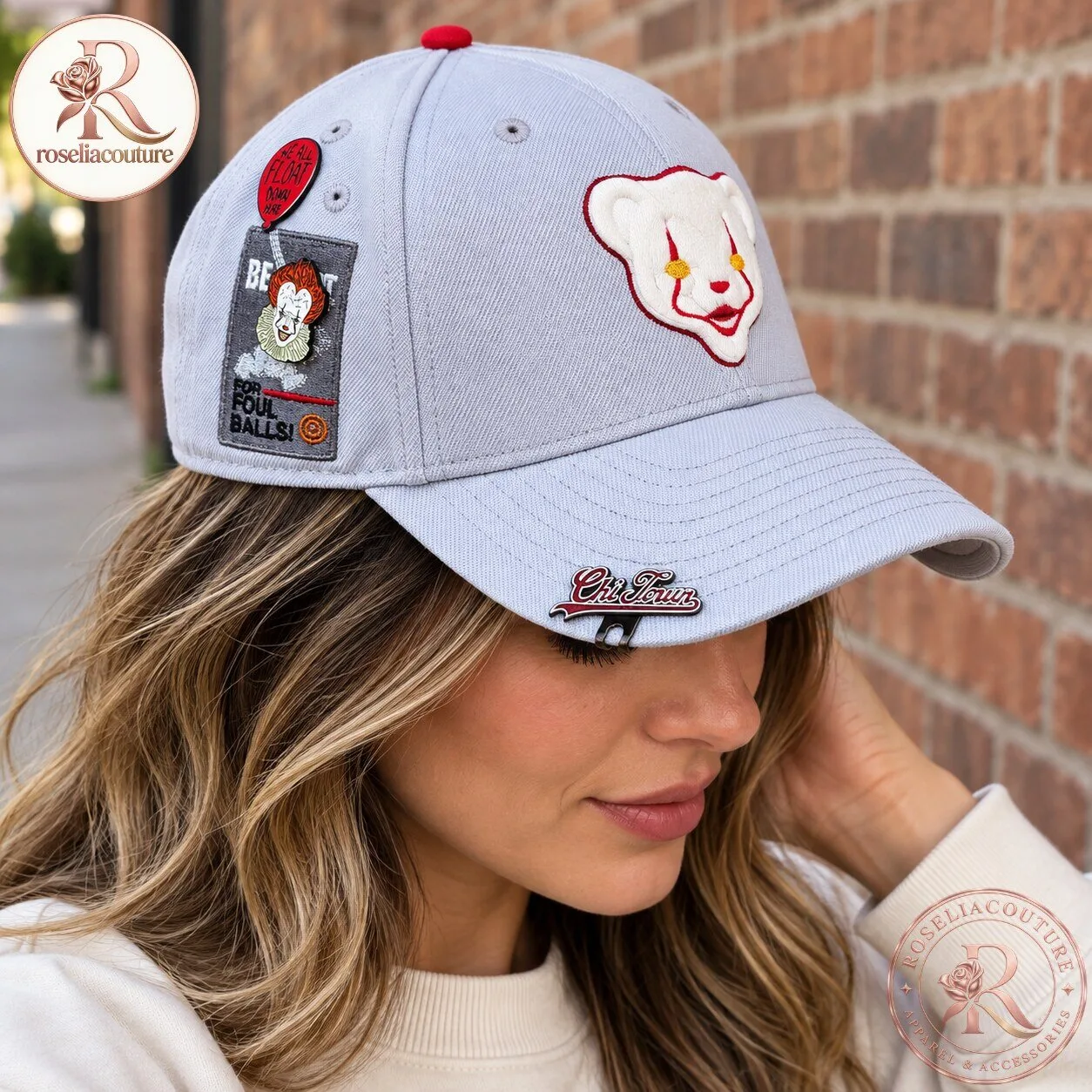 Chicago Cubs Pennywise Inspired Halloween Hat 5 Chicago Cubs Pennywise Inspired Halloween Hat