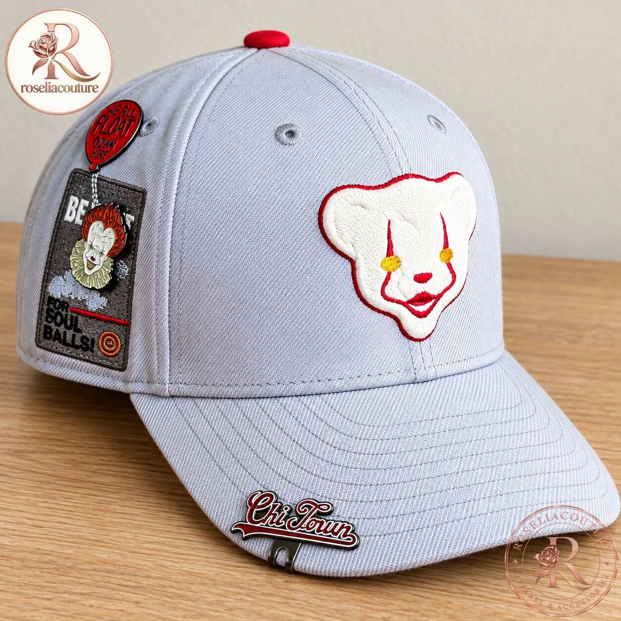 Chicago Cubs Pennywise Inspired Halloween Hat 6 Chicago Cubs Pennywise Inspired Halloween Hat