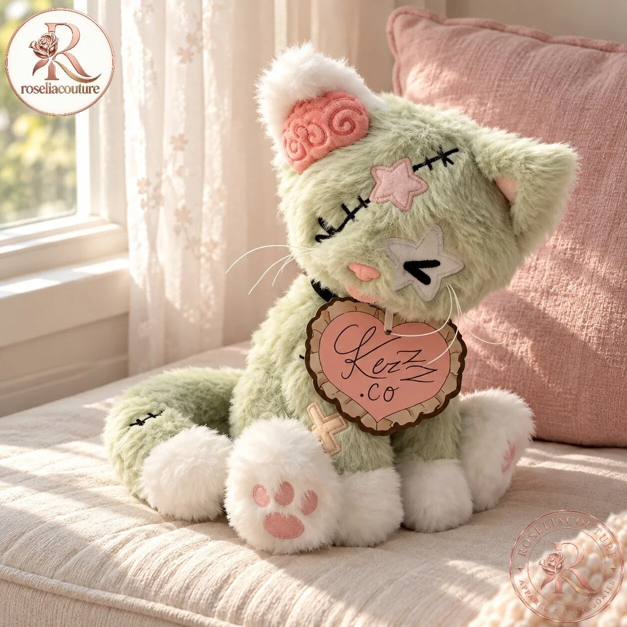 Zombie Kitty Halloween Plush Toy 5 Zombie Kitty Halloween Plush Toy