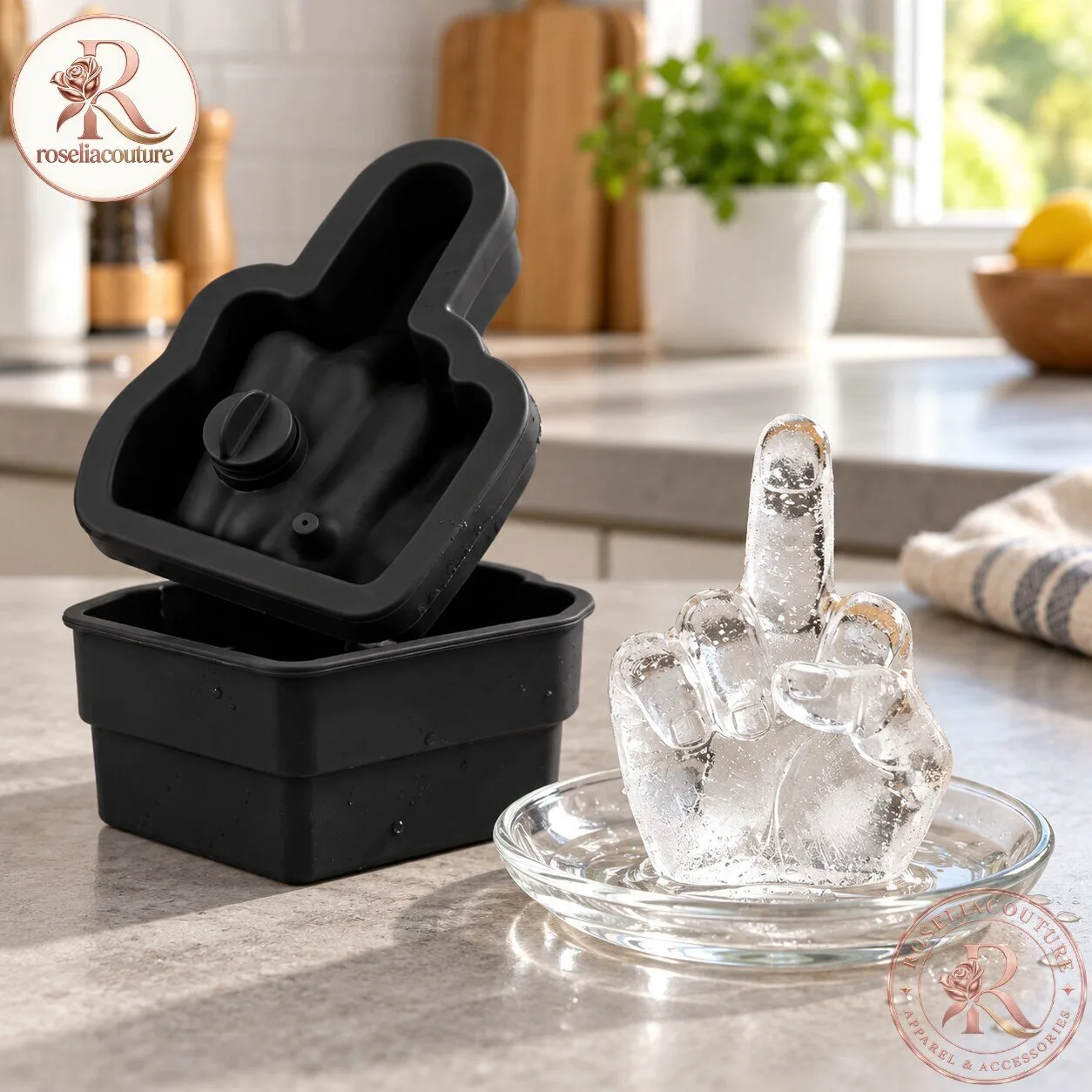 Middle Finger Ice Cube Mold Funny Gag Gift 3 Middle Finger Ice Cube Mold Funny Gag Gift