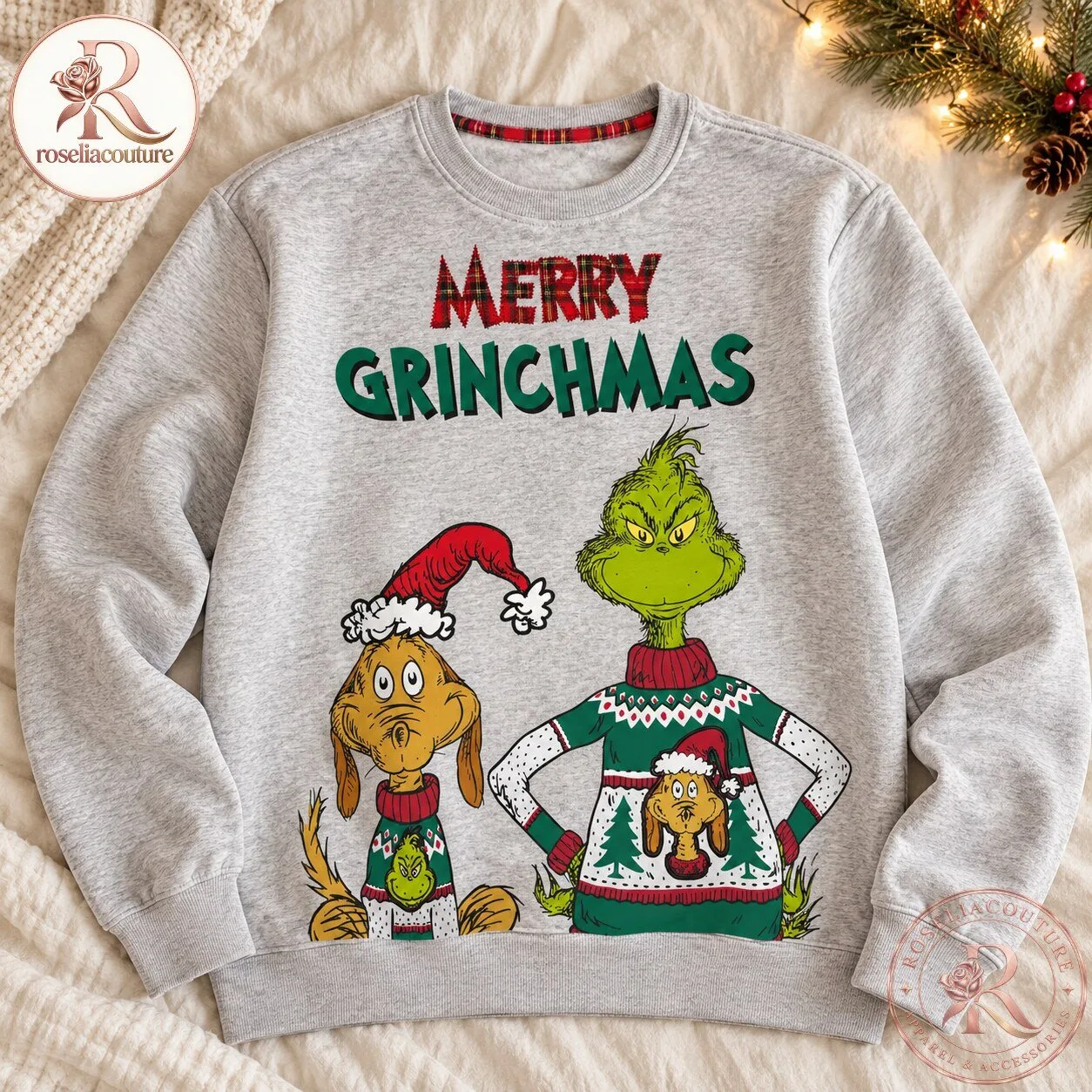 Merry Grinchmas Grinch and Max Christmas Sweatshirt