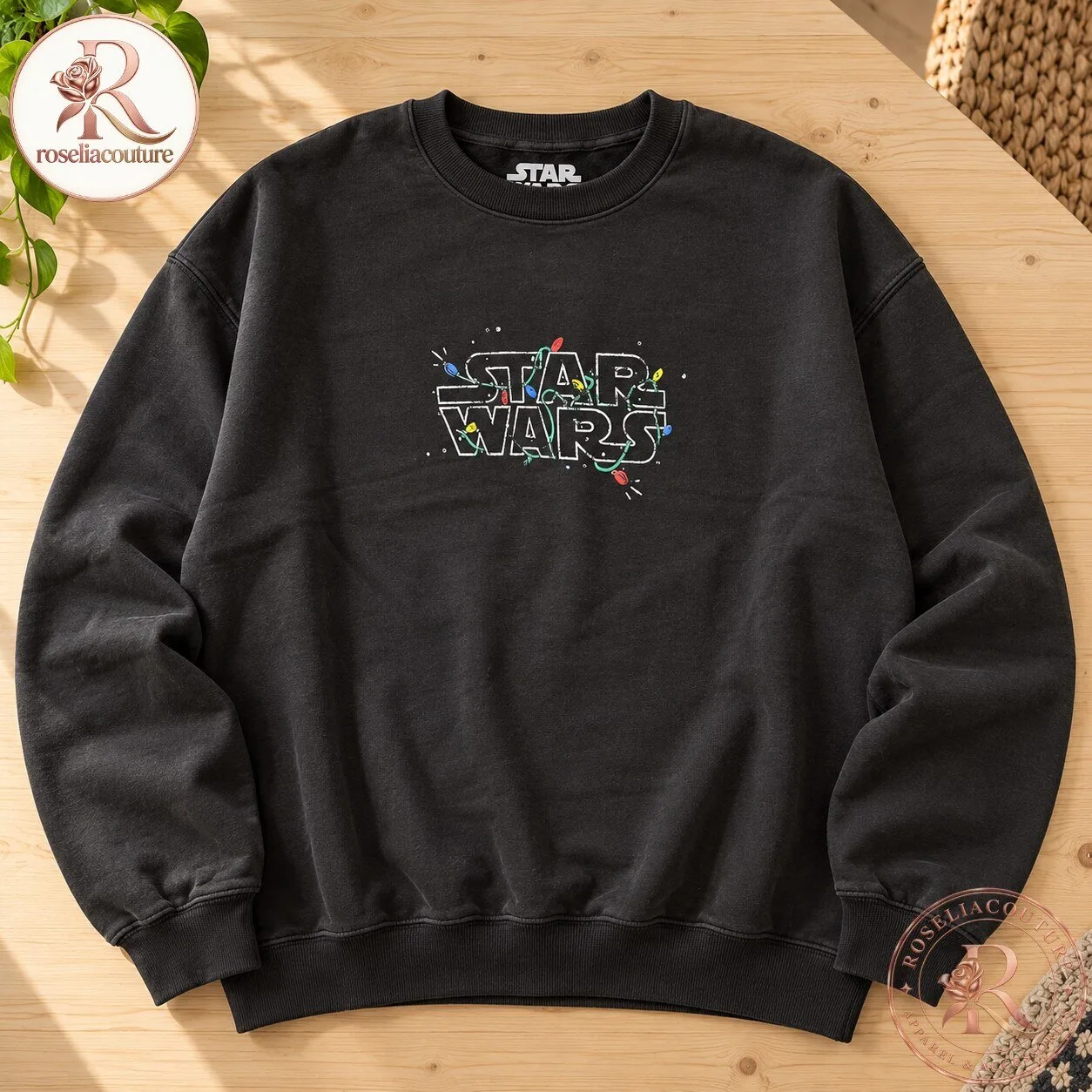 Star Wars Christmas Lights Crewneck Sweatshirt 8 Star Wars Christmas Lights Crewneck Sweatshirt