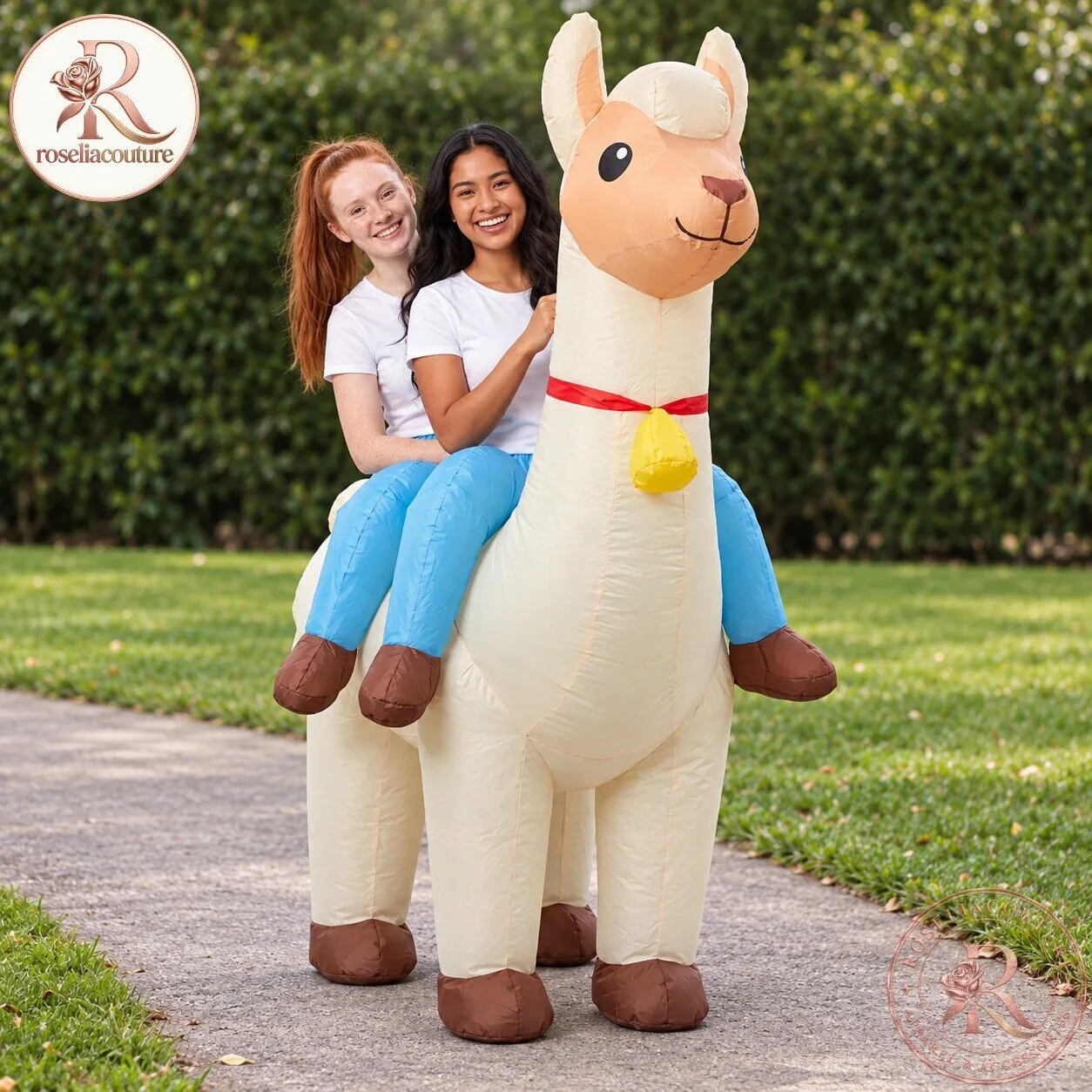 Llama Duo Inflatable Costume for Two 5 Llama Duo Inflatable Costume for Two