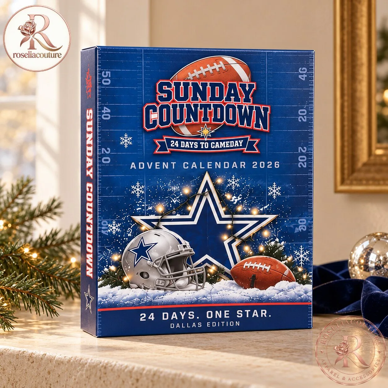Sunday Countdown Dallas Cowboys Advent Calendar 2026 with 24 Days of Surprises 6 Sunday Countdown Dallas Cowboys Advent Calendar 2026 with 24 Days of Surprises