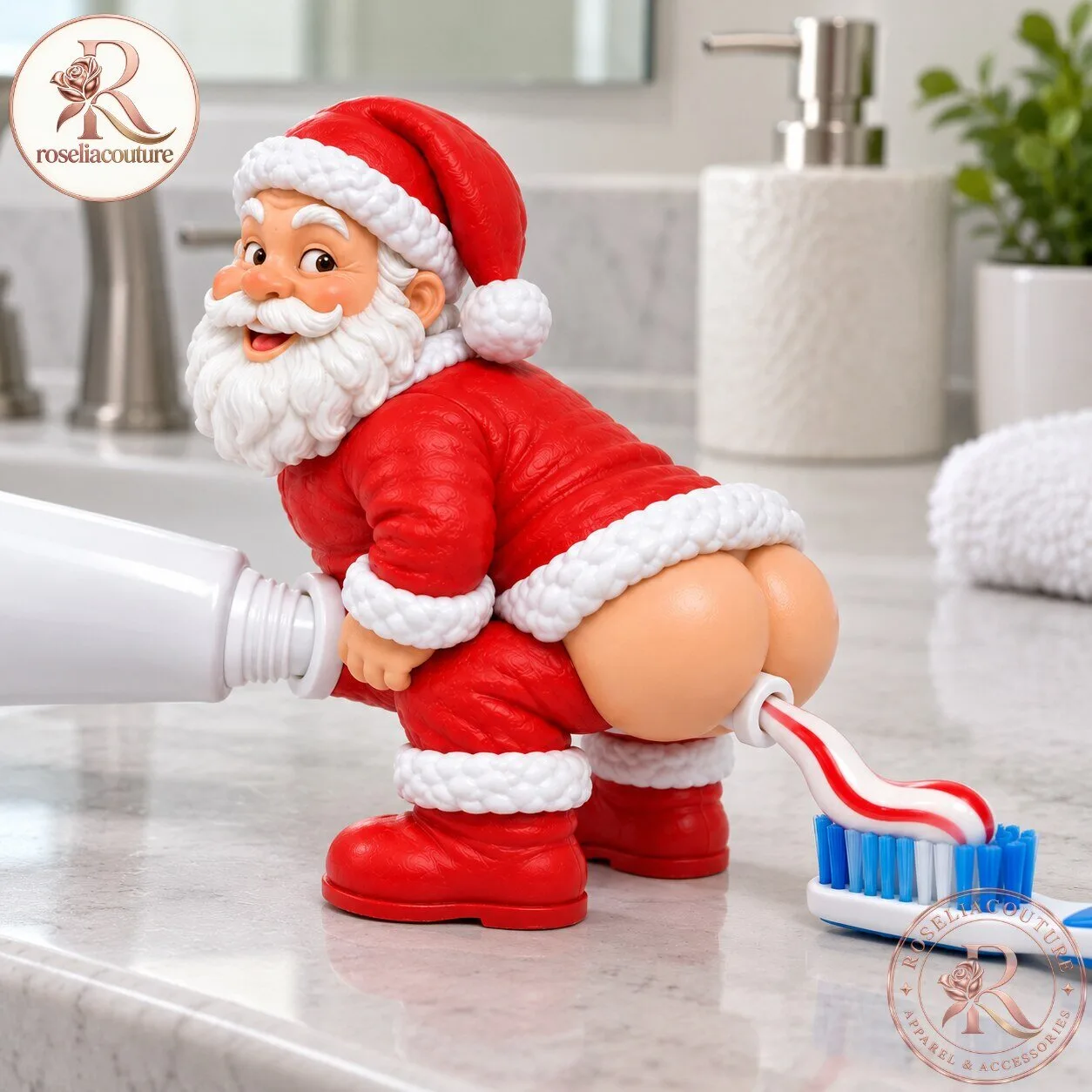 Cheeky Claus Santa Toothpaste Attachment 5 Cheeky Claus Santa Toothpaste Attachment