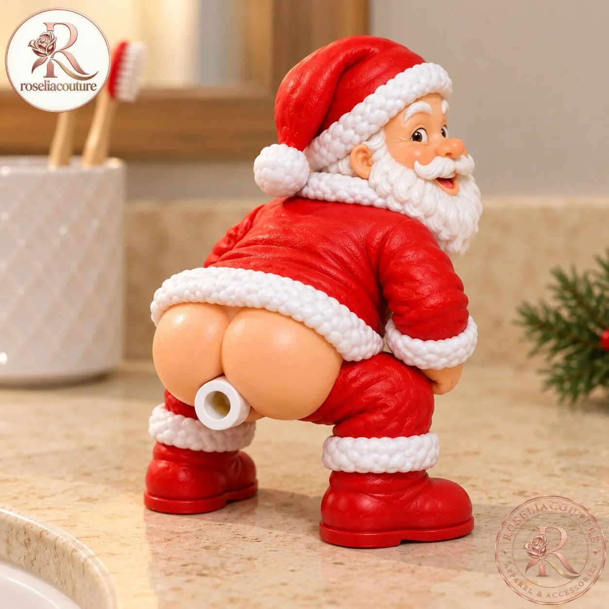 Cheeky Claus Santa Toothpaste Attachment 6 Cheeky Claus Santa Toothpaste Attachment