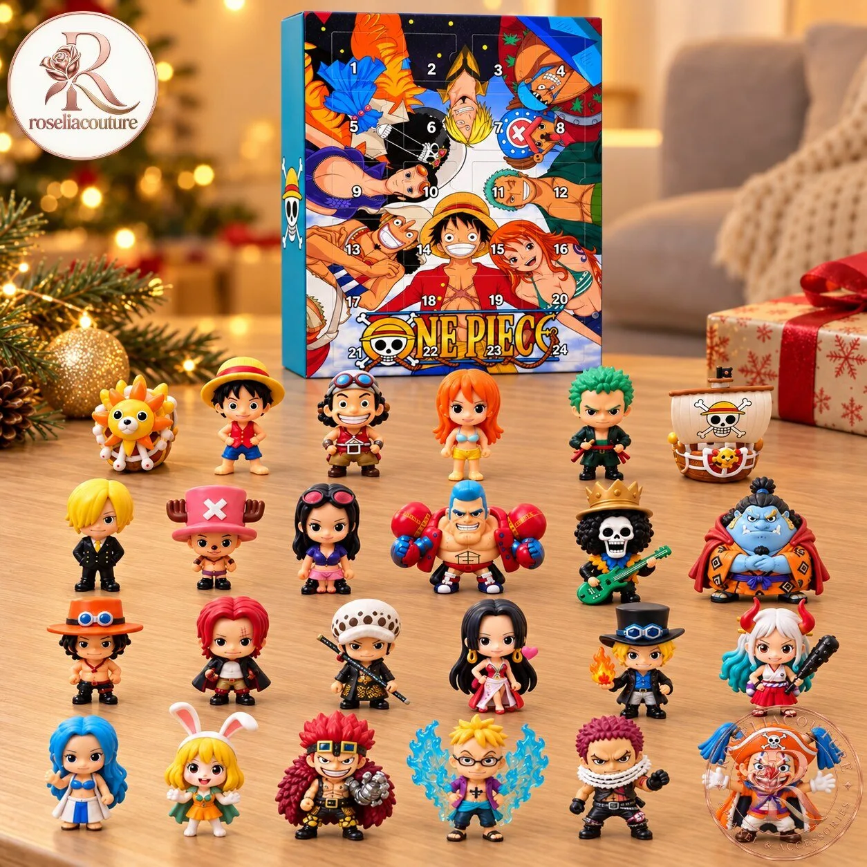 One Piece Christmas Countdown Calendar 2026 with Mini Collectibles