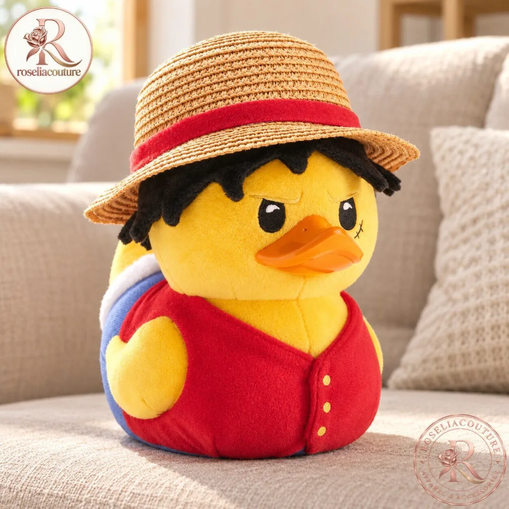 "Collectible One Piece Luffy TUBBZ Duck Plush Toy for Fans" 1 One Piece Monkey D Luffy TUBBZ Plush Duck Collectible Toy