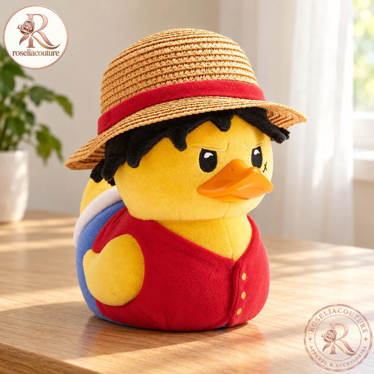 One Piece Monkey D Luffy TUBBZ Plush Duck Collectible Toy 7 One Piece Monkey D Luffy TUBBZ Plush Duck Collectible Toy